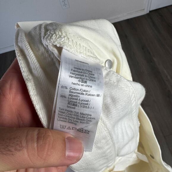 Madewell Low-Slung Baggy Jean WMNS SZ 28 White Vintage Airy Denim Edition NU020 - Picture 9 of 10